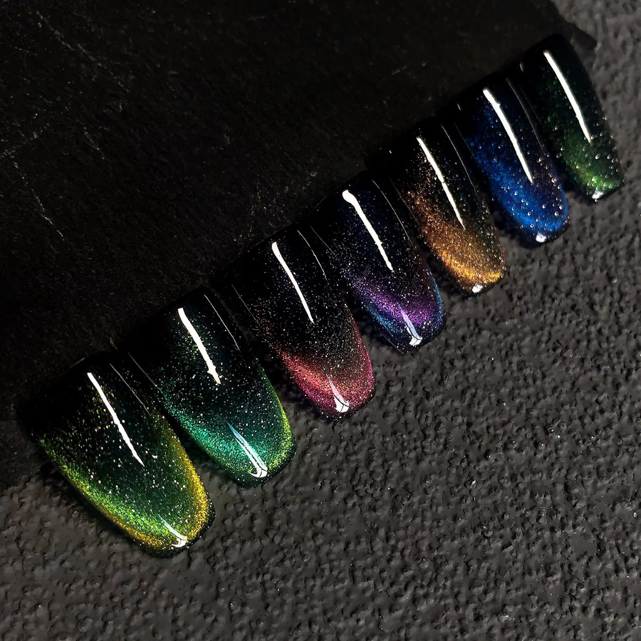 Misscheering Cat Eye Nagellack Gel, Regenbogen, 7,5 ml, Schimmernd - Bild 5