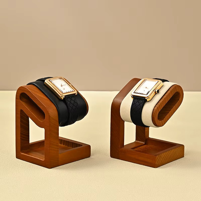 MISHITU Uhrenständer, Holz, Schwarz, Unisex - Bild 4