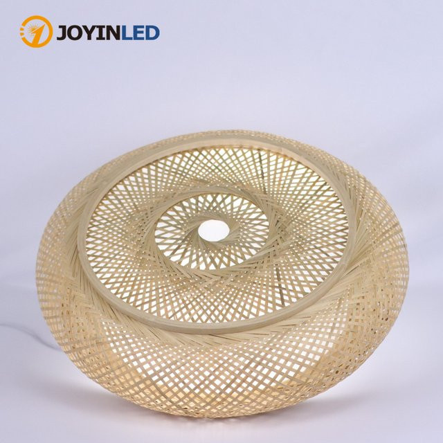 JOYINLED Rattan-Deckenleuchte aus Bambus im Boho-Design für Schlafzimmer und Balkon - Bild 1