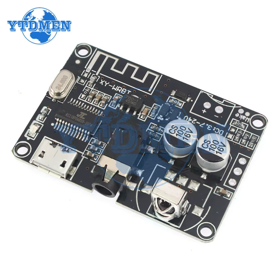 YTDMEN Bluetooth 5.0 Audio Modul XY-WRBT Verlustfreier Decoder mit Fernbedienung und Lautstärkeregler, Schwarz - Bild 2