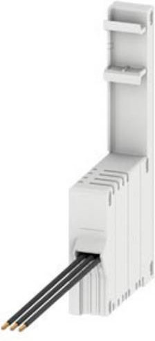 Siemens Sammelschienenadapter kompakt Universal mit Sicherungsmodul und DIN-Tragschiene, Farbe: Weiß - Bild 1