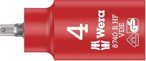 Wera Steckschlüssel-Bit-Einsatz 4mm in Rot und Gelb - Bild 1