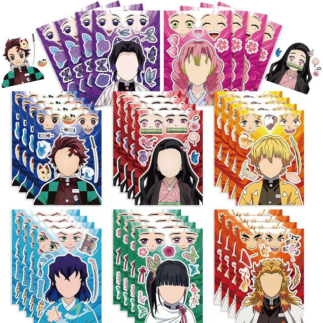 Bandai Anime-Dämonentöter-Puzzle-Aufkleber, Bunt / Mehrfarbig, Set / Bundle - Bild 1