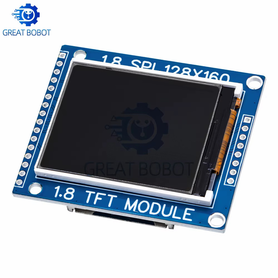 Baishundianzi 1,8 Zoll Serielles SPI TFT LCD Modul Display mit PCB-Adapter, 128 x 160 Pixel, Blau, kompatibel mit LCD1602 für Arduino - Bild 2