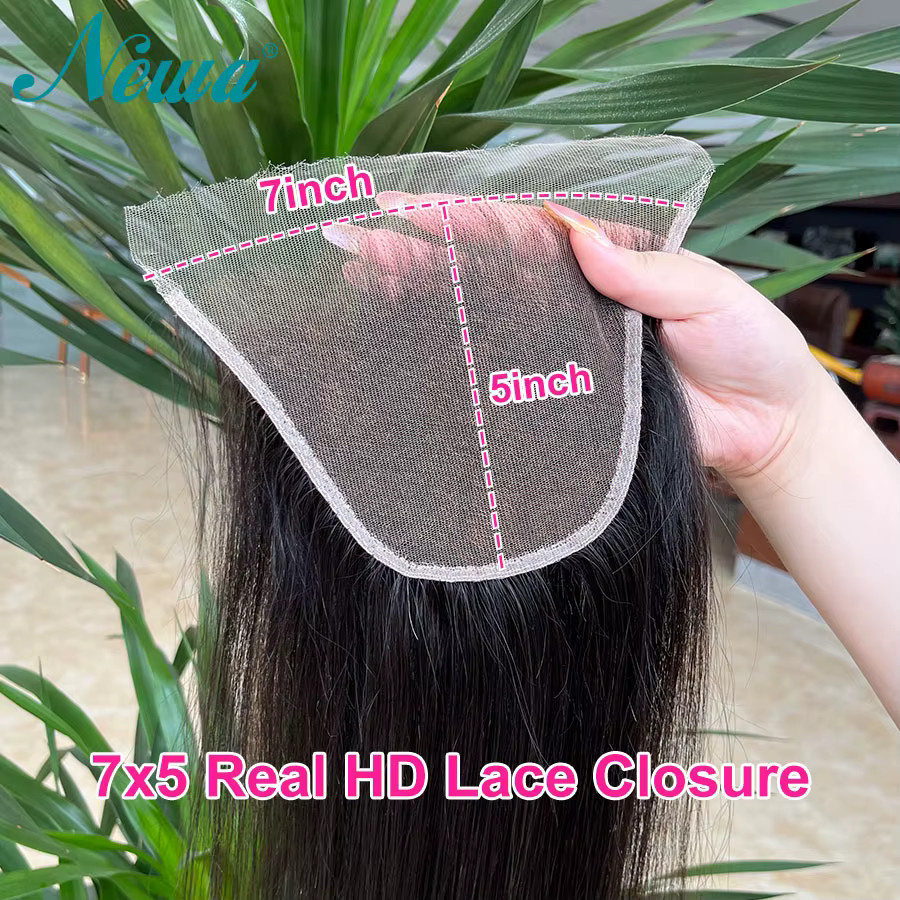 Newa Hair HD Lace Frontal Echthaarverschlüsse, unsichtbar - Bild 5