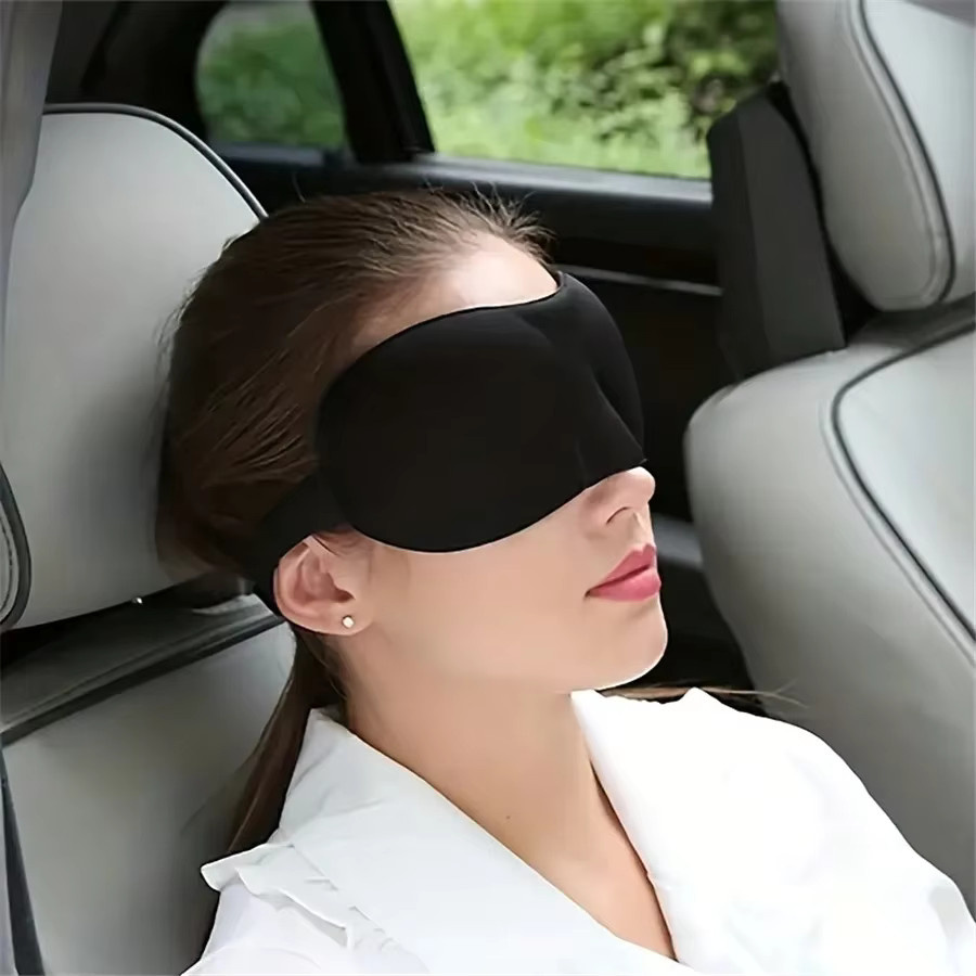 Schlafmaske mit verstellbarem Schultergurt, Unisex - Bild 2
