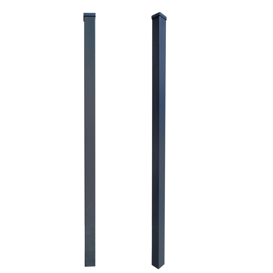 Aluminium-Zaunpfosten zum Einbetonieren in Anthrazit, B/H: 6,3 x 160 cm - Bild 2