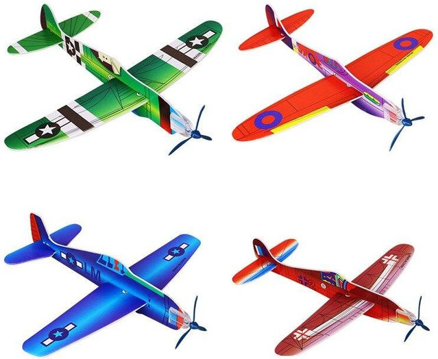 Yiran toy Schaumstoff Flugzeug Segelflieger 12/24-teiliges Set - Bild 1
