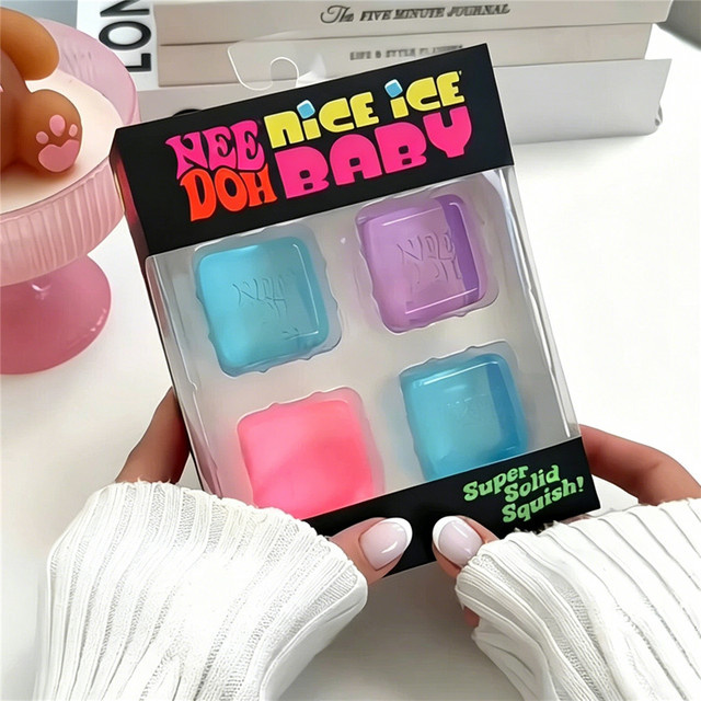 Needoh Nice Ice Baby Fidget Cube Set, 4er-Pack, Sensorik-Spielzeuge - Bild 1
