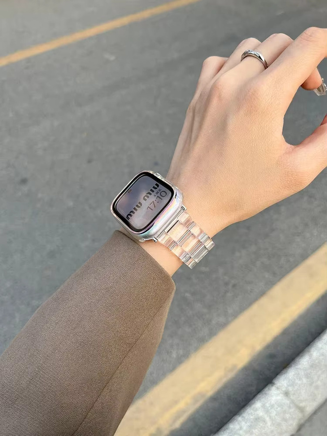 Armband für Apple Watch, Transparent, Gletscher, Kunststoff, Unisex - Bild 3