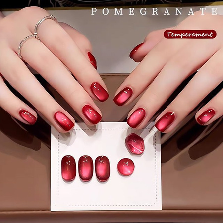 MISS SHAKA Nagellack Rotwein, Schimmernd, Gel, Unisex