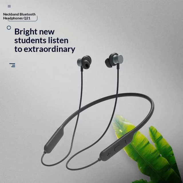 WAKAILONG Bluetooth Nackenbügel-Kopfhörer mit adaptiver Geräuschunterdrückung und HIFI-Klangqualität in Schwarz - Bild 1