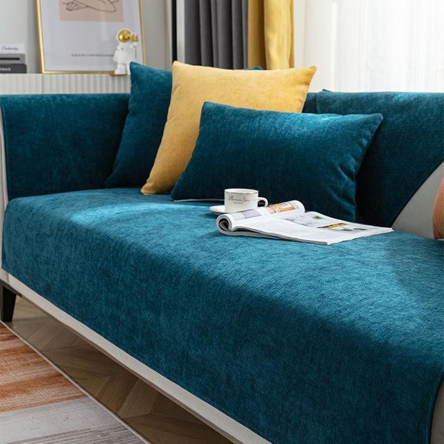 Wasserdichter und kratzfester Sofa Schonbezug von Your Warm Home in Blau, B/H: 90 x 210 cm - Bild 1
