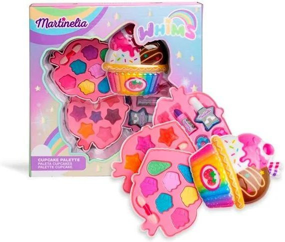 Martinelia Whims Cupcake Make-up-Palette, 7 Lidschatten, 7 Lipgloss, pink - Bild 1
