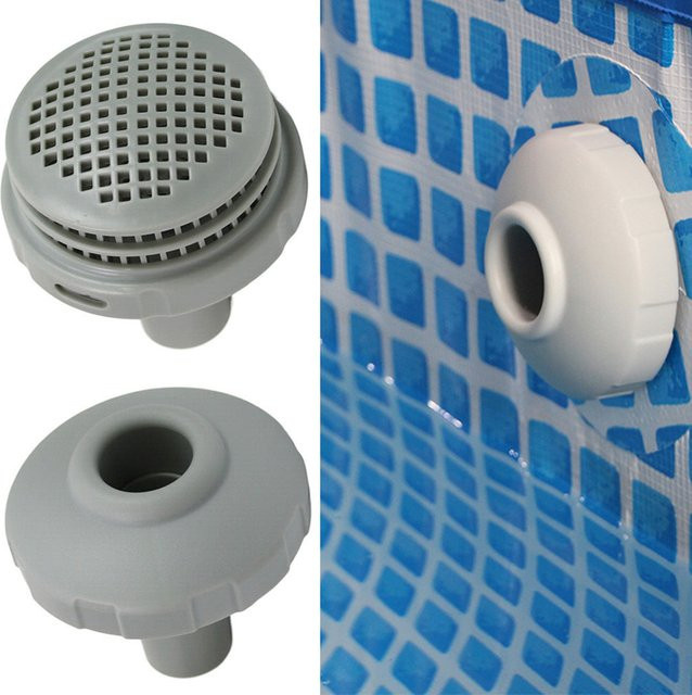 Intex Pool Einlass Düse Adapter Set Grau 32 mm und 1,25 Zoll Ersatz Kit - Bild 1