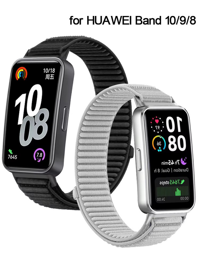 LCAPLE Uhrenarmband Nylon, black, Unisex, Huawei Band 10 9 8 - Bild 2