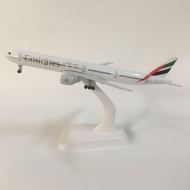 JASON TUTU United Arab Emirates Airline B777 Flugzeugmodell, Metall, 20cm - Bild 1