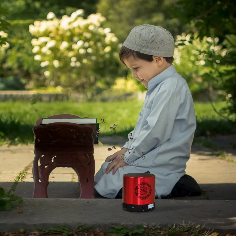 AyeBeau Islamischer Koran Bluetooth Lautsprecher mit FM-Radio in Gold - Bild 4