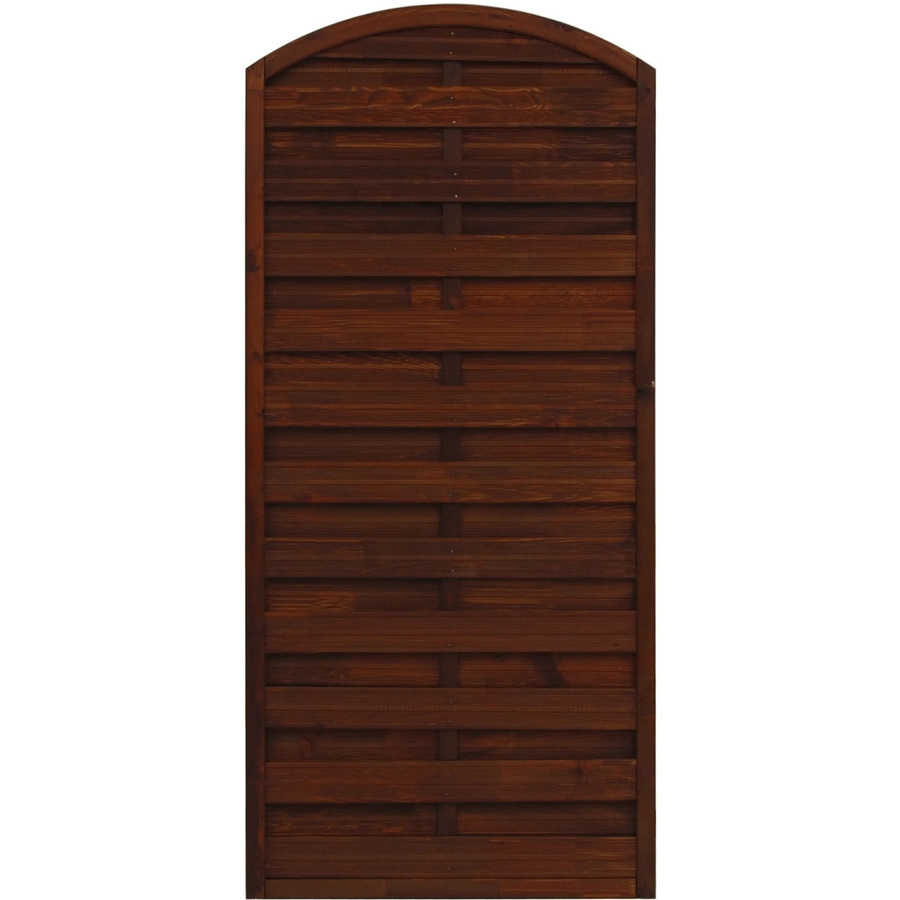 Sichtschutzzaun Element München von Andrewex aus Kiefernholz in Braun, blickdicht, 3-fach lasiert, B/H: 90 x 180 cm oder 90 x 195 cm - Bild 2