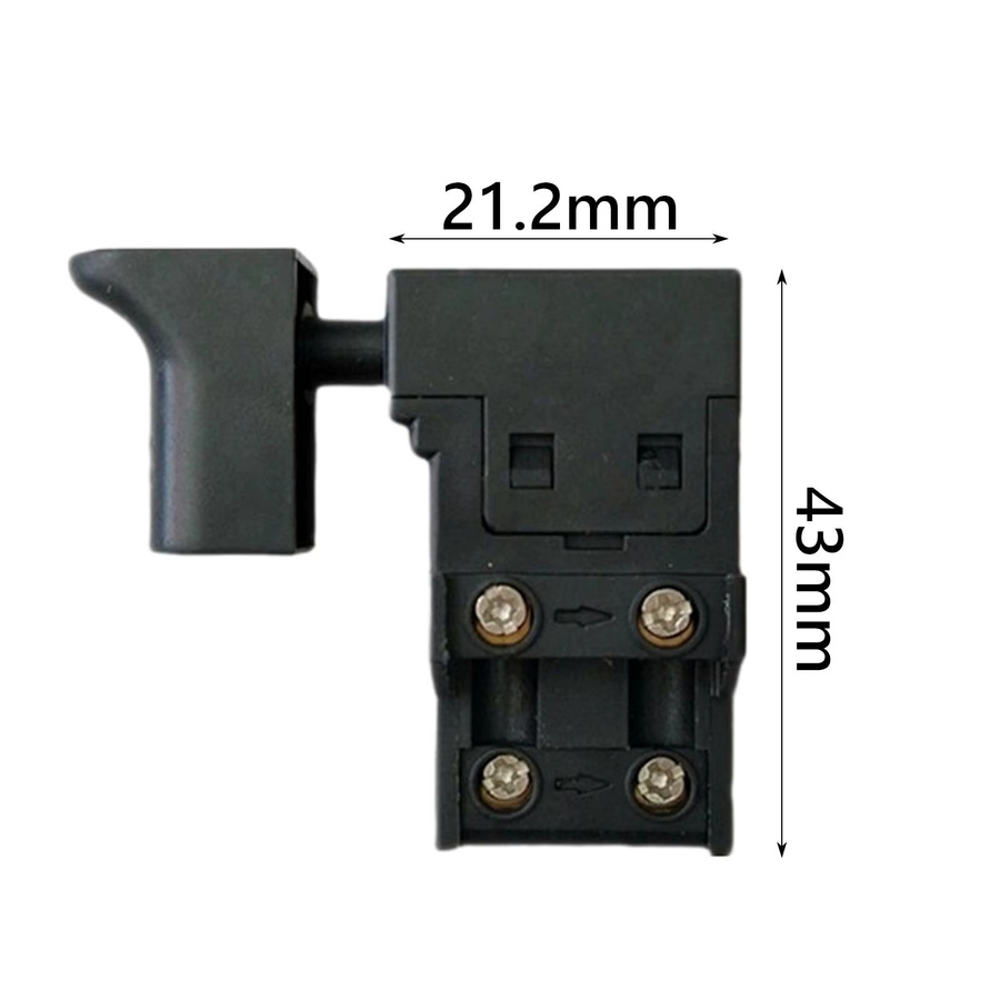 Druckknopfschalter zum Entriegeln für Elektromartwerkzeuge und elektrische Handbohrer, Ersatzteil für Geschwindigkeitsregler, Schwarz - Bild 5