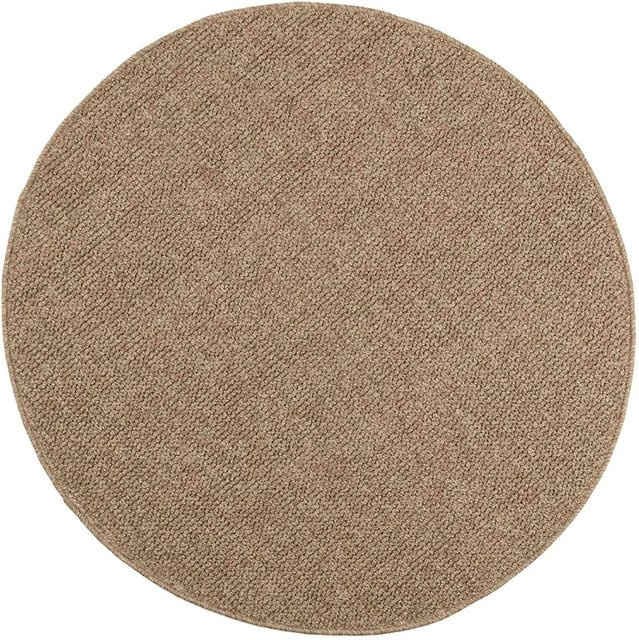 vidaXL Bereichsteppich AGIRA Rund, Beige, Durchmesser: 160 cm, Polyester - Bild 1