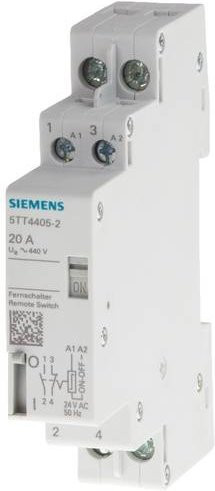 Siemens Fernschalter Hutschiene 5TT4451-5 mit 1 Schließer, 400V, 32A, Weiß - Bild 1