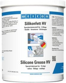 WEICON Silikonfett HV lebensmittelechtes Schmierfett, transparent, 1 kg - Bild 1