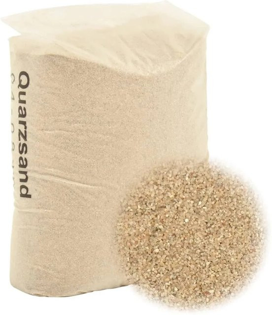 vidaXL Filtersand Quarzsand für Sandfilteranlagen, 25 kg, Korngröße: 0,4-0,8 mm - Bild 1