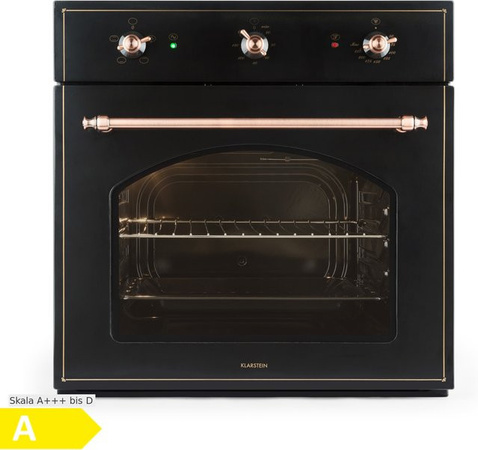Klarstein Vilhelmine Einbau Backofen in Schwarz mit 59 l Volumen und Energieeffizienzklasse A