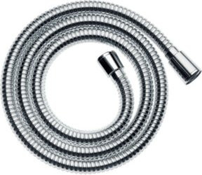 Hansgrohe Sensoflex Metallbrauseschlauch in Chrom mit Anti-Kink und Anti-Twist Funktion, Länge: 125 cm - Bild 1