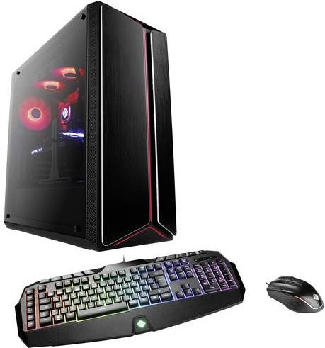 CSL Computer Gaming PC M10170 in Schwarz mit AMD Ryzen 7 7800X3D, 16GB RAM, 1000GB SSD und Nvidia GeForce RTX 4070 12GB GDDR6X sowie Windows - Bild 1