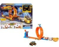 Hot Wheels Monster Trucks 2-in-1 Loop & Flip Challenge Rennbahn Spielset - Bild 1