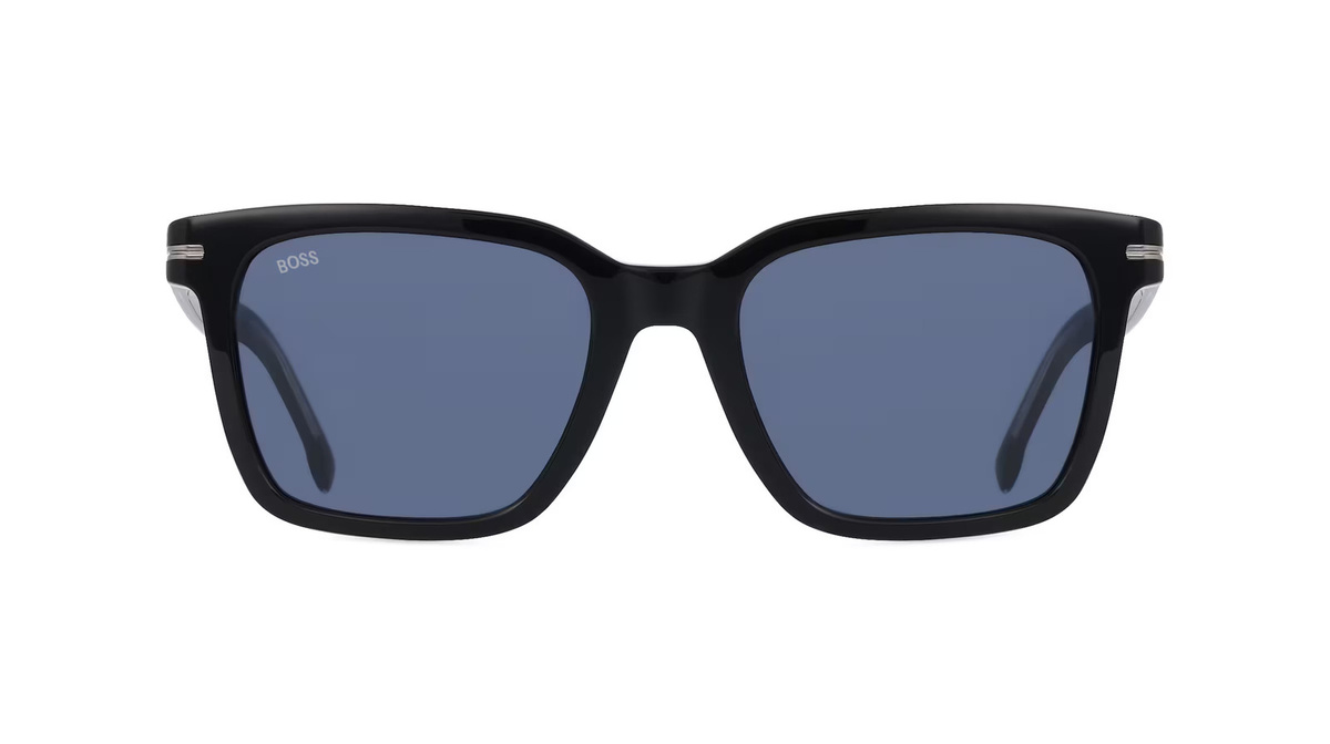 Hugo Boss 1540/F/SK Sonnenbrille, Vollrand, Quadratisch, Acetat, Herren, grau - Bild 1