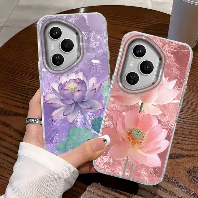FunYudas Handyhülle mit Lila Lotusblüten Design für Honor Smart Pro Magic 7 6 5 70 Lite X9a X9c X9b X8a X8b X8c X6c X7b X7c Cover - Bild 1