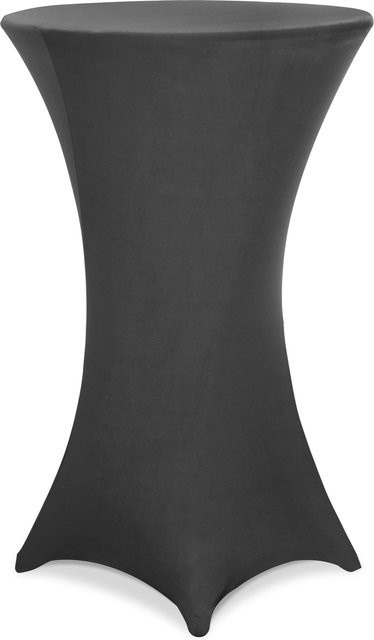 Waschbare Stehtischhusse in Anthrazit mit Stretch-Funktion Durchmesser: 60 cm - Bild 1