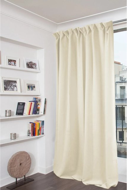 Moondream Verdunklungsvorhang mit Faltenband in Sand, Höhe: 250 cm, Breite: 135 cm - Bild 1