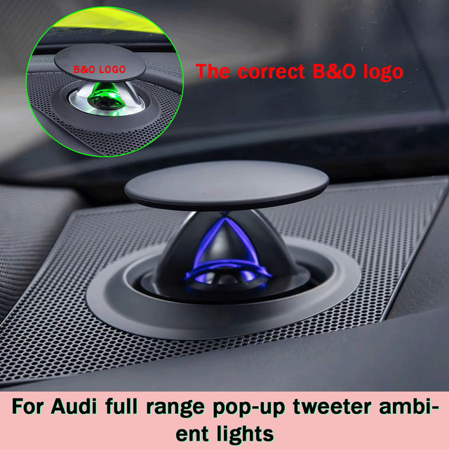 LED Pop-up-Hochtöner mit 32-Farben Ambientebeleuchtung für Audi A4 A5 A6 A7 Q5 Q7 Q8 B9 C8 C7 in Schwarz und Multicolour - Bild 1