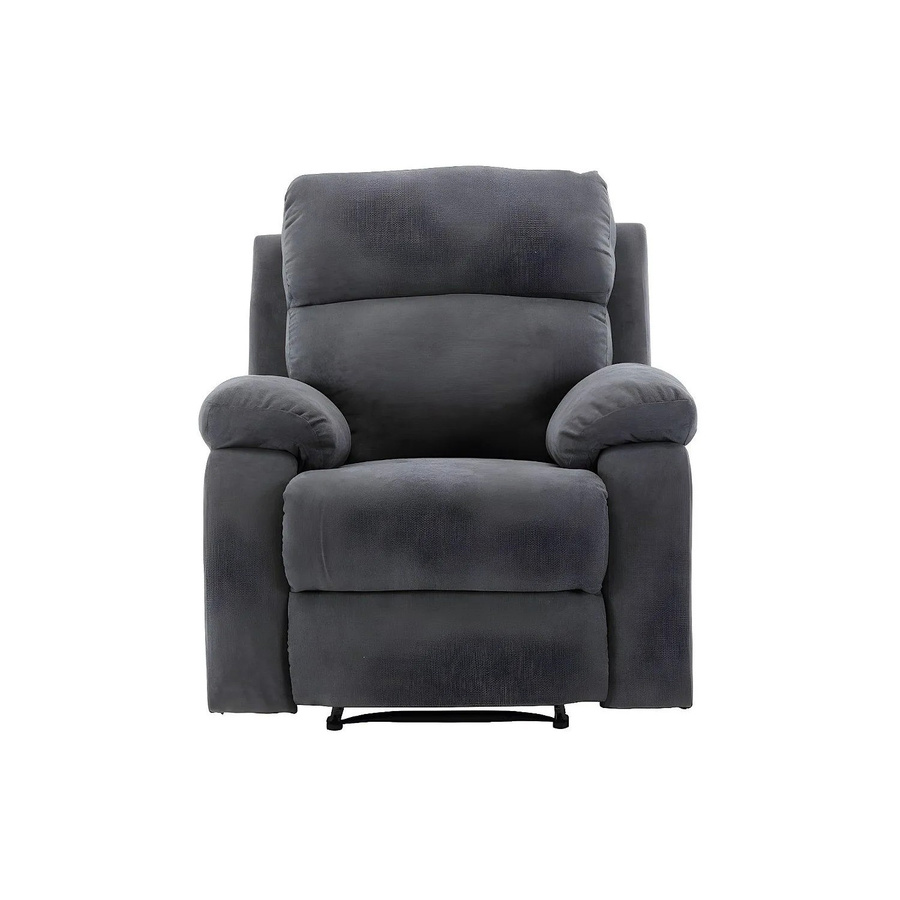 Vente-unique Relaxsessel Tolzano in Anthrazitgrau mit Armlehnen und Stoffbezug, Höhe: 91 cm - Bild 2