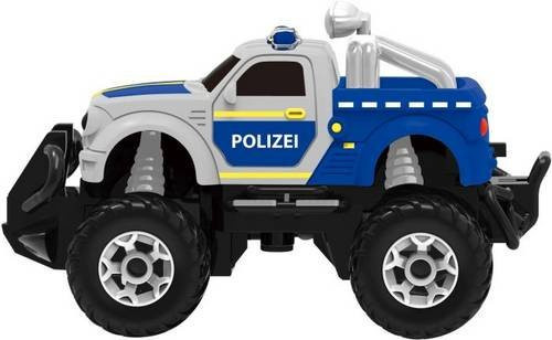 Racer R/C Polizei Jeep Elektro Geländewagen im Maßstab 1:43 mit 2.4GHz Fernsteuerung - Bild 1
