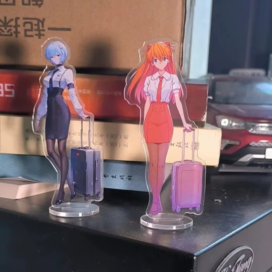 Bandai Evangelion Ayanami Rei Asuka Langley Soryu, Acryl Stand Figur - Bild 2