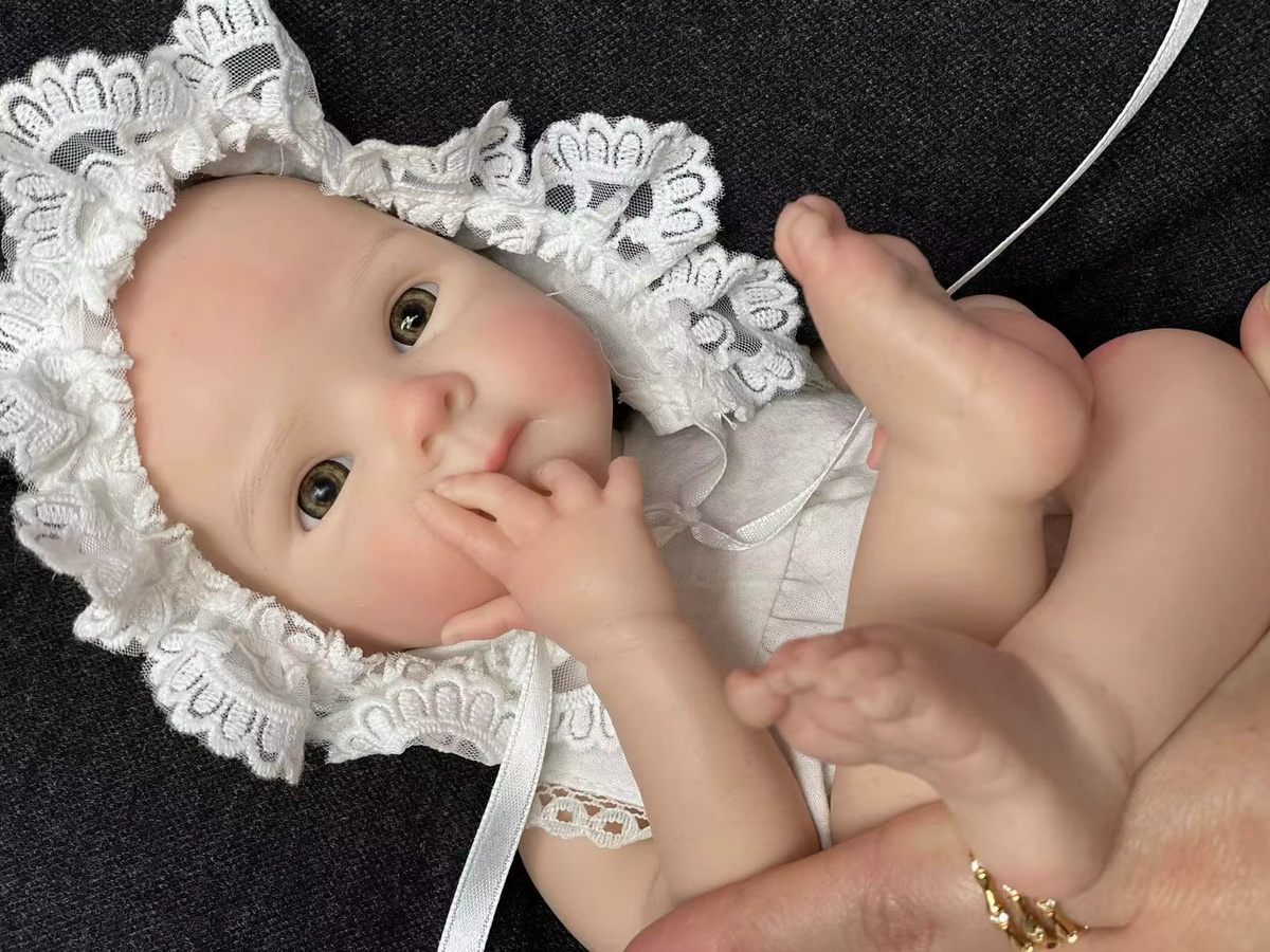 AnjoDoll Bettie Reborn-Puppe, Silikon, 13 Zoll, Mehrfarbig - Bild 3