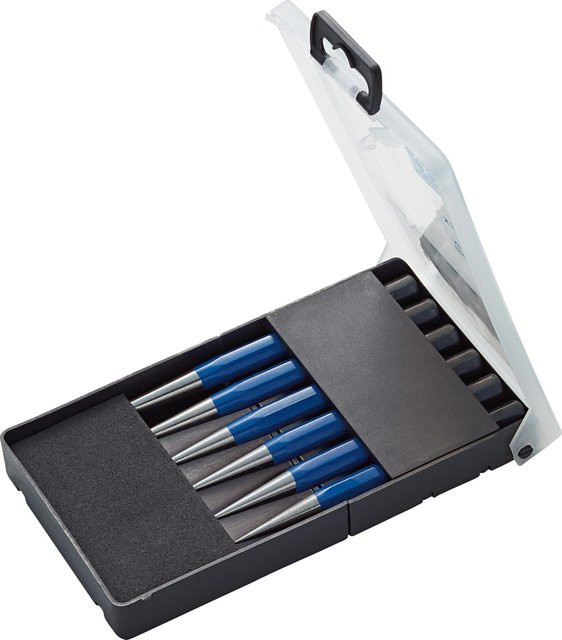 LUX-TOOLS Durchschläger Satz 6-teilig in Blau - Bild 1