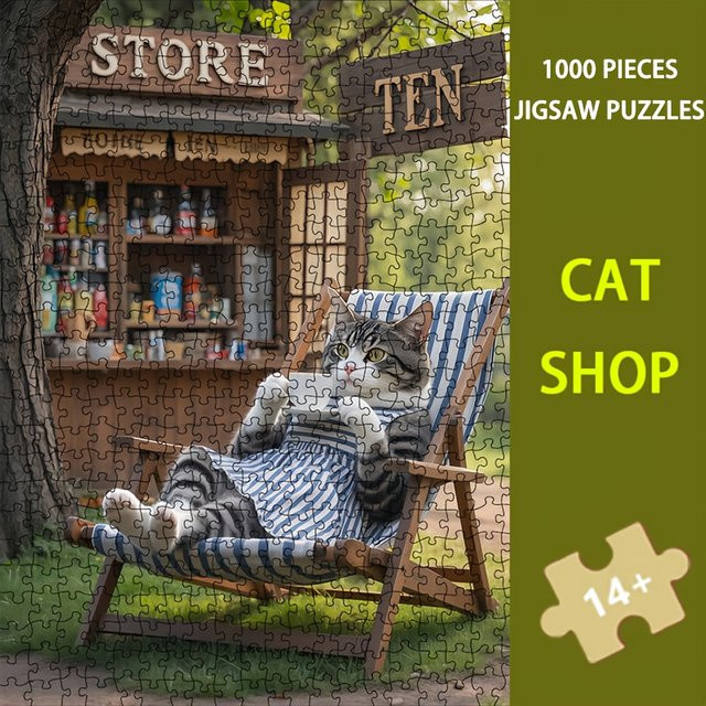 MaxRenard Katzenmotiv Puzzle, 1000 Teile, ab 14 Jahren - Bild 1