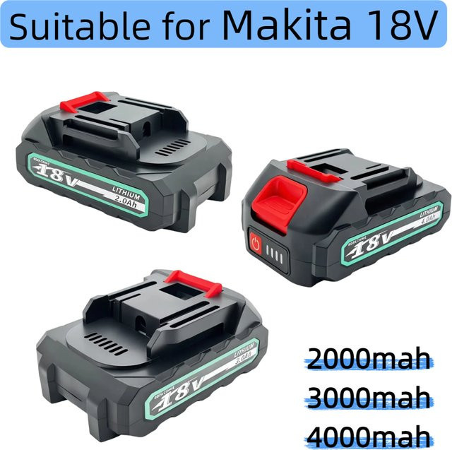 Makita Lithium-Ionen-Akku 18 V BL1830B in Schwarz für Elektrowerkzeuge mit 2000 mAh - Bild 1