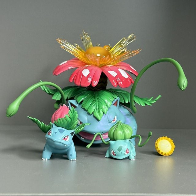 Bandai Pokémon Bulbasaur Ivysaur Venusaur Evolution Set, Actionfiguren - Bild 1