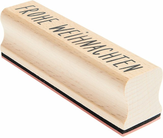 Rico Design Paper Poetry Stempel Frohe Weihnachten aus Holz - Bild 1