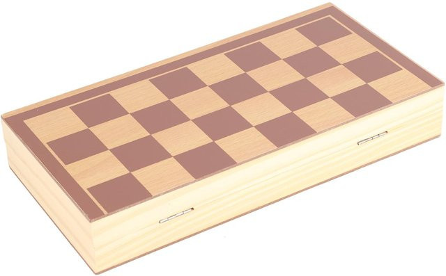 Fishine Klappschach aus Holz, beige - Bild 1