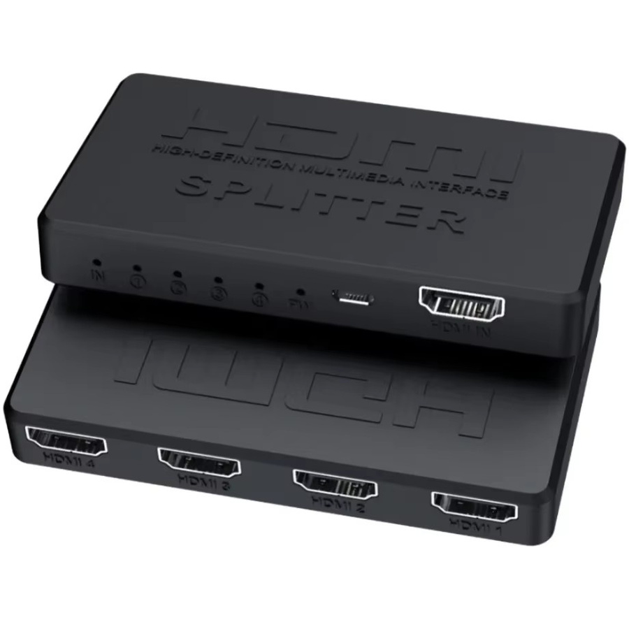 PzzPss HDMI Switcher 4x1 Video Splitter 4K HDMI Hub Adapter in Schwarz - Bild 6