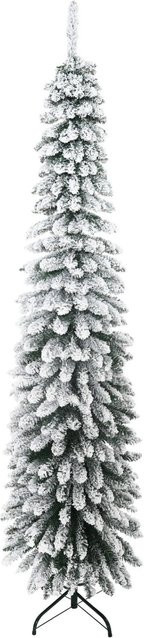 Furnicato Künstlicher Weihnachtsbaum mit Schneebedeckten Zweigen, Grün-Weiß, Höhe: 210 cm - Bild 1
