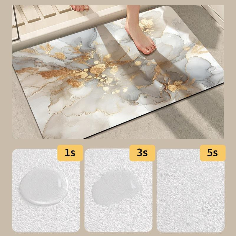 Rutschfeste und saugfähige Badezimmer-Bodenmatte von Yiran Furniture, Waschbar, B/B: 40 x 60 cm - Bild 1